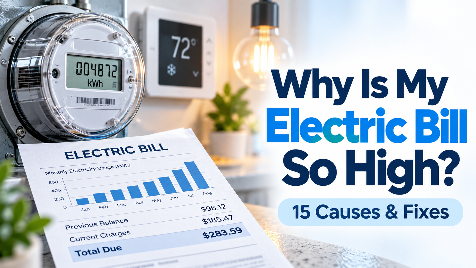 Why Is My Electric Bill So High? 15 Causes and How to Lower It